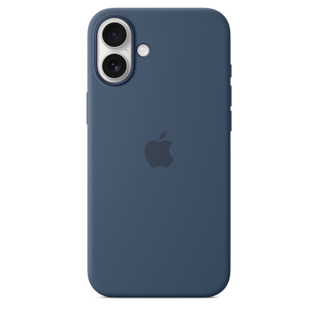 iPhone 16, 16 Plus Silicone Case – Denim зураг