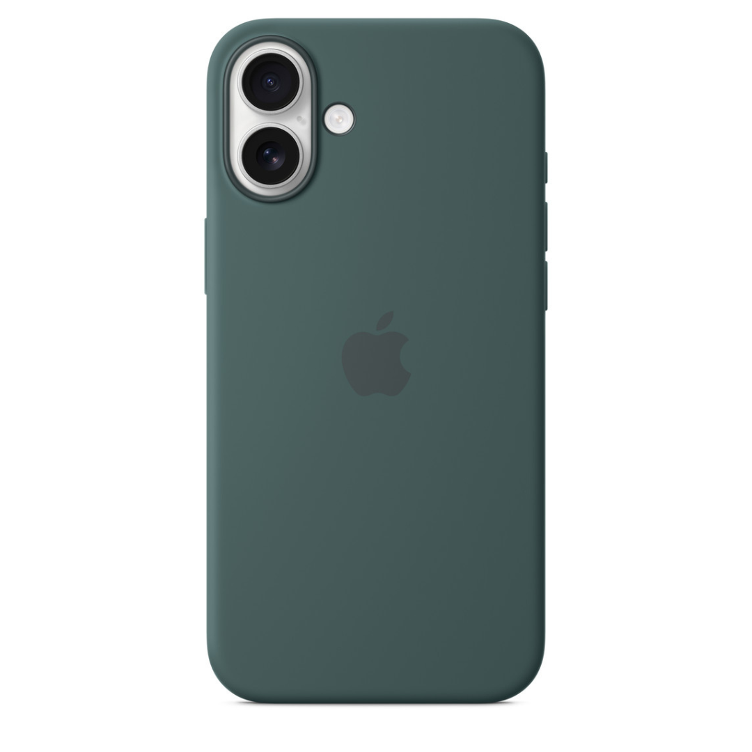 iPhone 16, 16 Plus Silicone Case – Green зураг