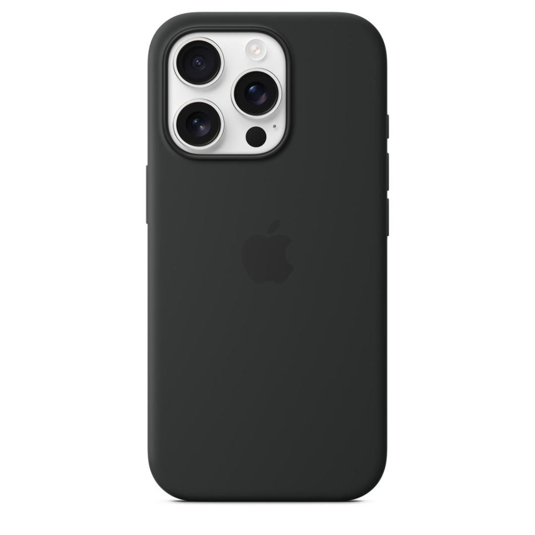 iPhone 16 Pro, Pro Max Silicone Case – Black зураг