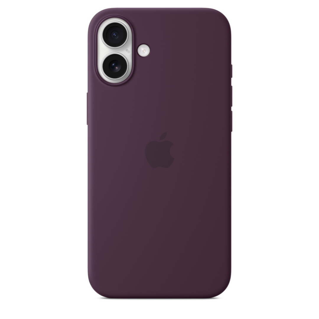 iPhone 16, 16 Plus Silicone Case – Plum зураг